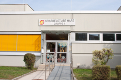 Gebäude der Krabbelstube Schulzentrum Hart 