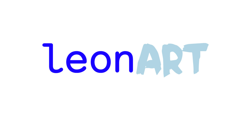 Leonart Logo in dunkelblau und hellblau