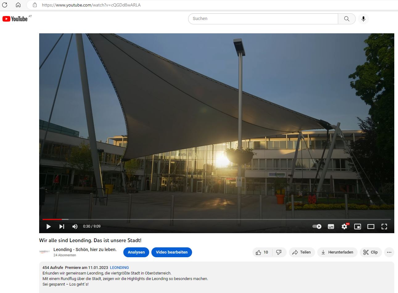Vorschaubild Youtube - Film der Stadt